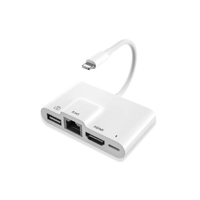 COTEetCI Lighting OTG card reader 6in1 extended function and portable