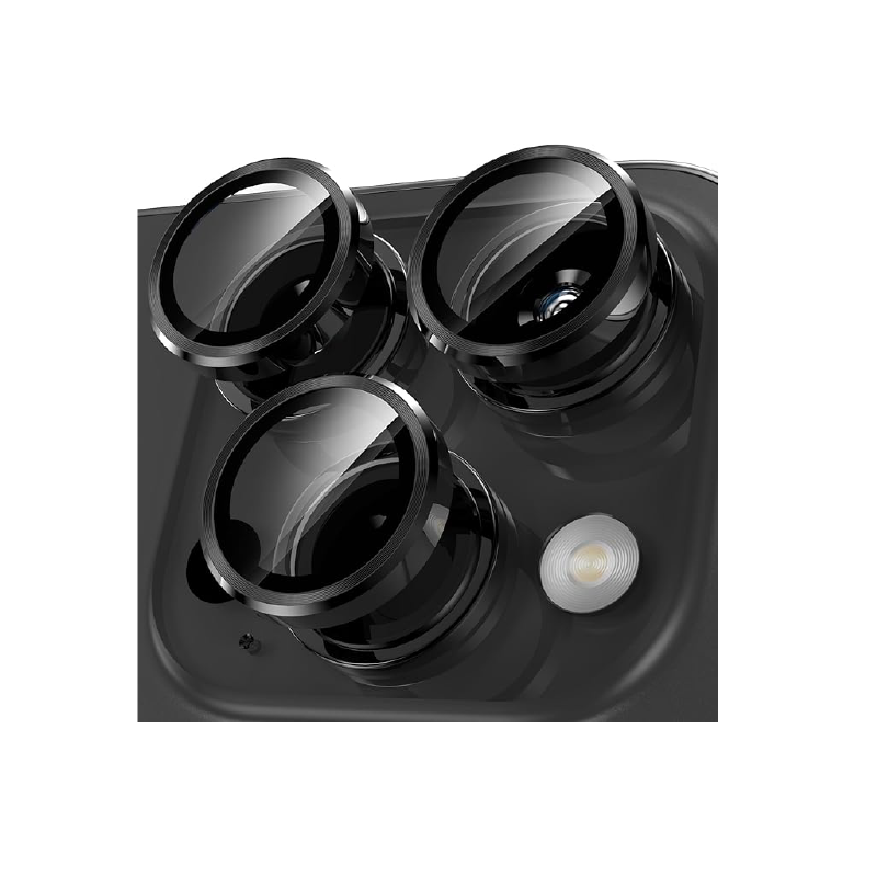 Camera Lens Protector, 9H Tempered Glass Camera Cover Screen Protector Metal Individual Ring"15MAX/15PRO/15/16Max/16pro/16