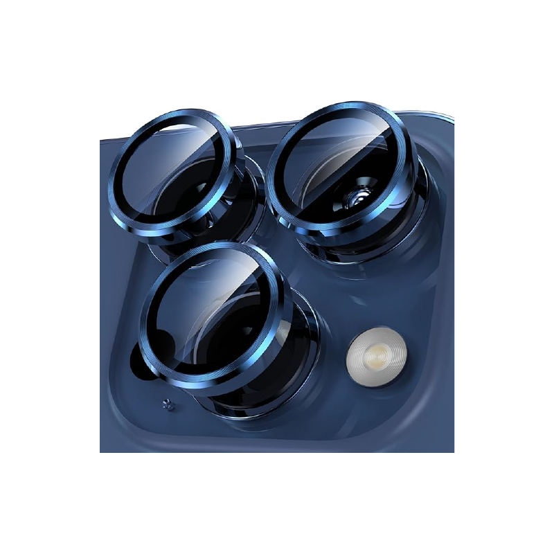 Camera Lens Protector, 9H Tempered Glass Camera Cover Screen Protector Metal Individual Ring"15MAX/15PRO/15/16Max/16pro/16