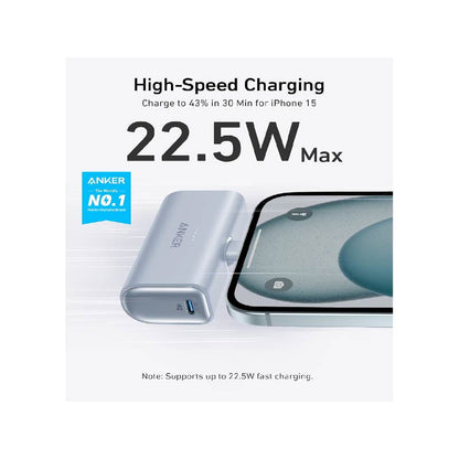 Anker Nano 5,000mAh 22.5W Power Bank USB-C Connector