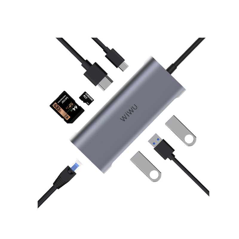 WIWU Linker 9 in 1 USB-C Hub