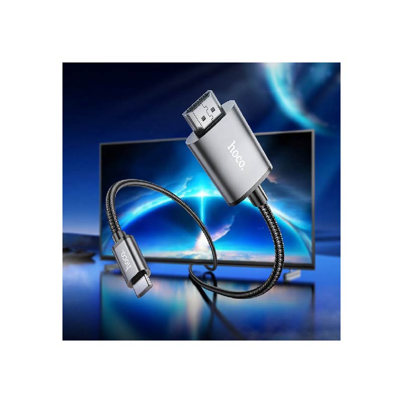 Hoco Video cable Type-C to HDTV. / Video cable Lighting to HDTV UA27