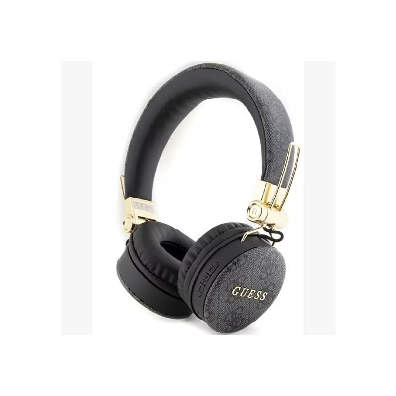 GUESS Bluetooth Headphones 4G PU Leather Logo