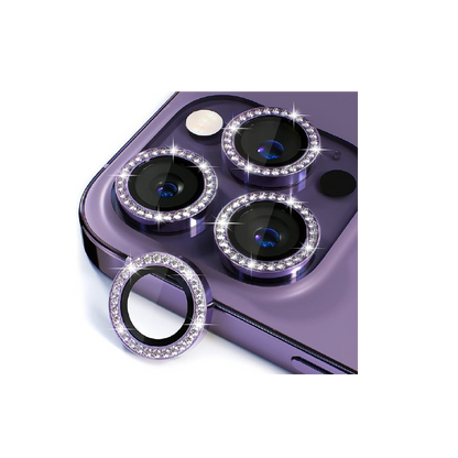 Camera Lens Protector, Camera Cover Tempered[Glitter Diamonds] 14MAX/14PRO