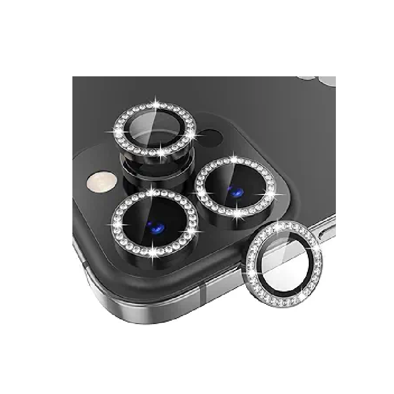 Camera Lens Protector, Camera Cover Tempered[Glitter Diamonds] 14MAX/14PRO