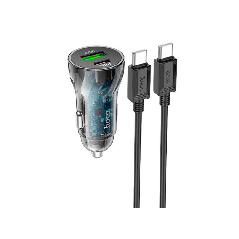 Hoco Car Charging 30W With Cable Typ-C