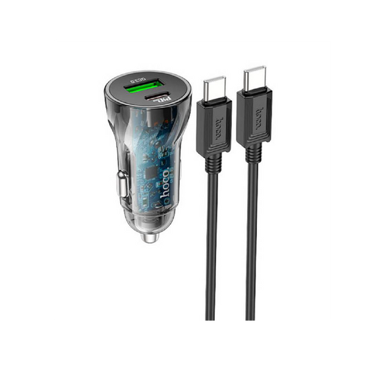 Hoco Car Charging 30W With Cable Typ-C