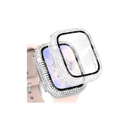 Coteci Protractive Case With Strass For Apple Watch Series 40-49mm